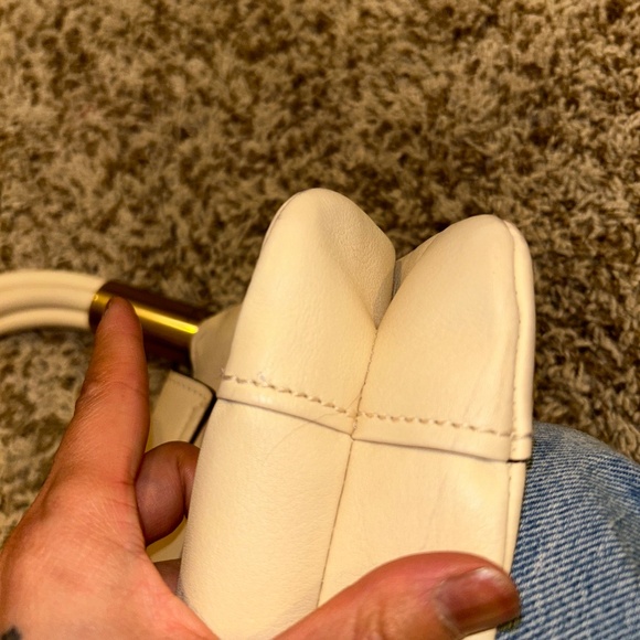 Vintage Gucci Cream Leather Top Handle Shoulder Bag | 90s–Early 2000s - Picture 6 of 16